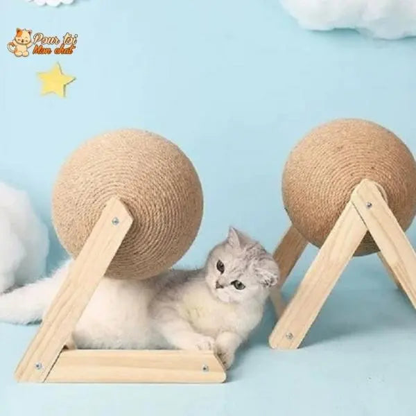 Griffoir brosse boule pour chat - Grif'Ball'Cat™