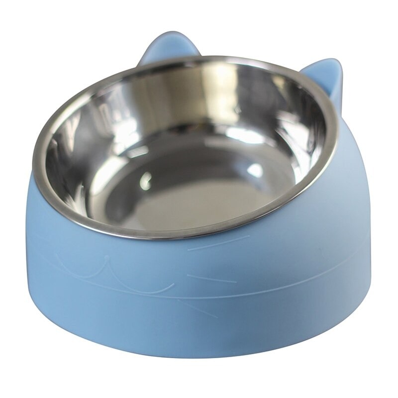 Gamelle orthopédique pour chat surélevée en inox