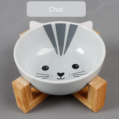 Gamelle pour chat design avec motifs d'animaux - Tendre Fripouille