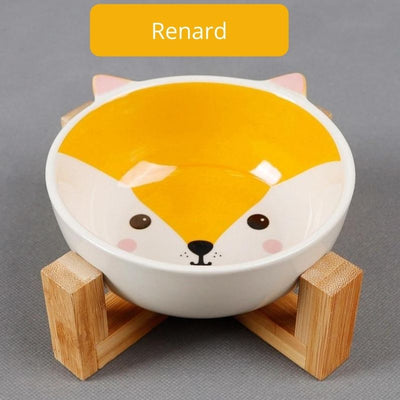 Gamelle pour chat design avec motifs d'animaux - Tendre Fripouille