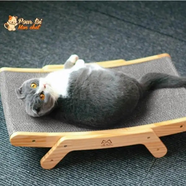 La planche à gratter 3 en 1 Griffoir, Lit, Jouet - pour Chat - Grat’Minou™