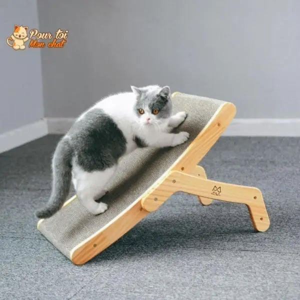 La planche à gratter 3 en 1 Griffoir, Lit, Jouet - pour Chat - Grat’Minou™