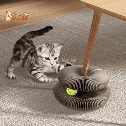 Griffoir magique modulable en jouet pour chat - Accordéon4Cat™