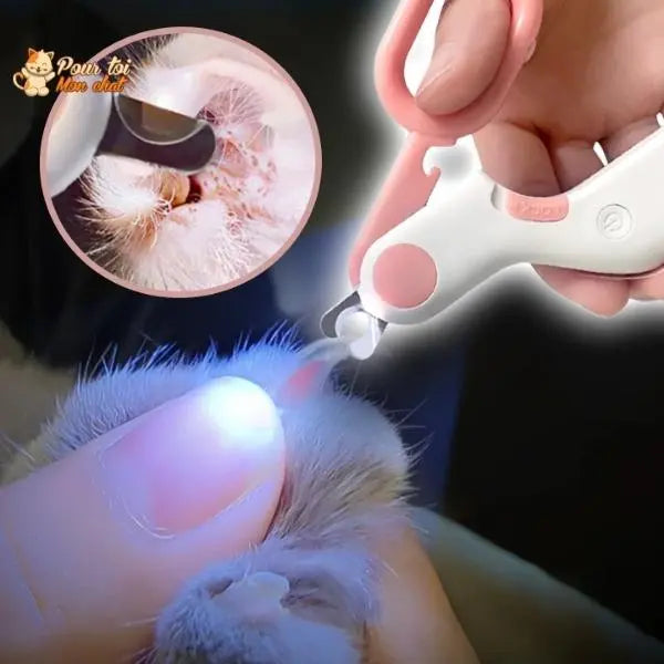 Coupe ongles sécurisé à LED - chat - chien - lapin - GriffouNet’™