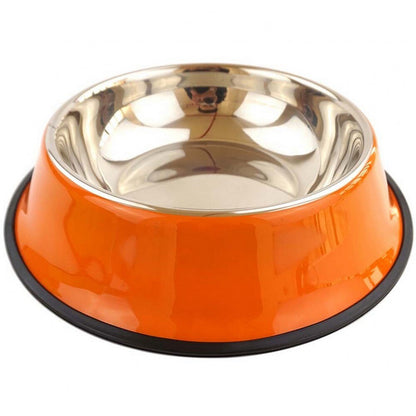 Gamelle pour chat et chien design en inox colorée - Tendre Fripouille