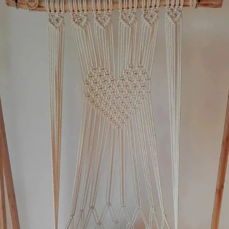 Hamac Pour Chat Blanc En Macramé Sans Coussin