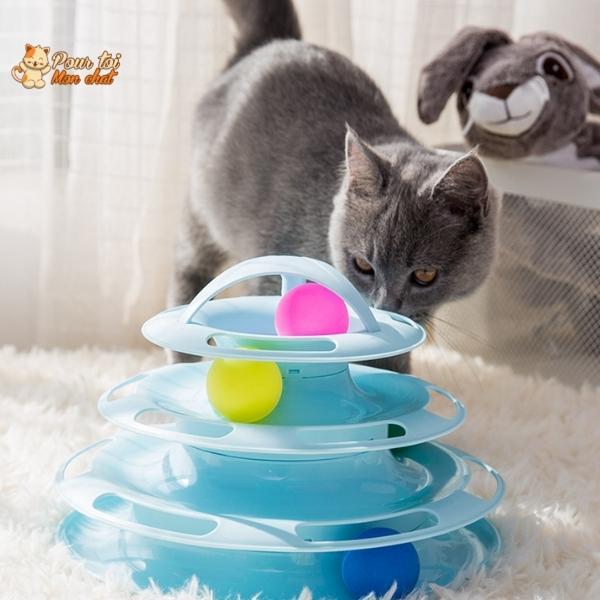 Jouet pour Chat avec Balles - Jeu2pistes™