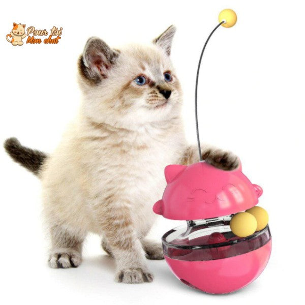 Jouet Distributeur de Friandises pour Chat - Chat’Culbuto™