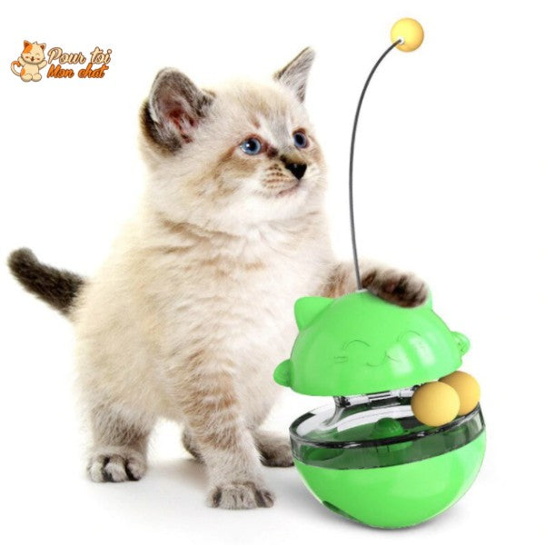 Jouet Distributeur de Friandises pour Chat - Chat’Culbuto™