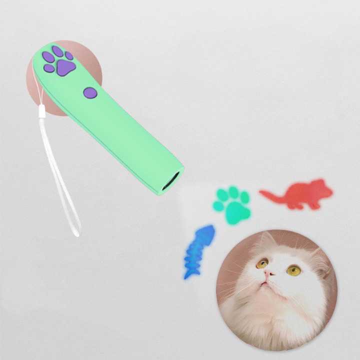 Jouet laser interactif LED à trois styles pour chat