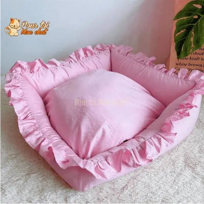 LIT COUSSIN DE PRINCESSE MIGNON EN DENTELLES POUR CHAT – Chat’dentelles™