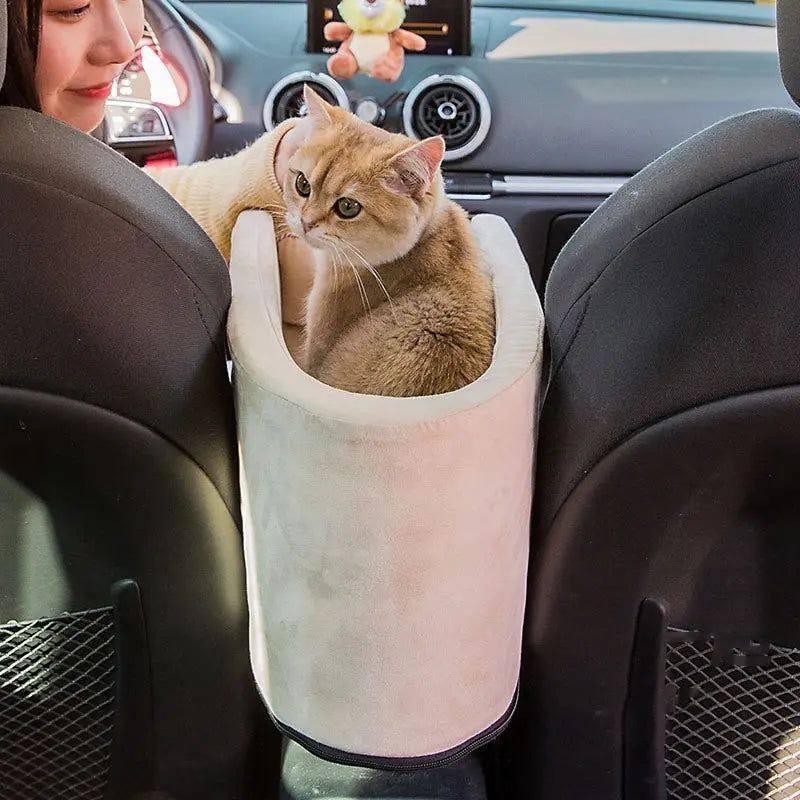 Lit de voiture pliable et confortable pour chat