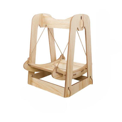 Lit hamac en bois pour chat