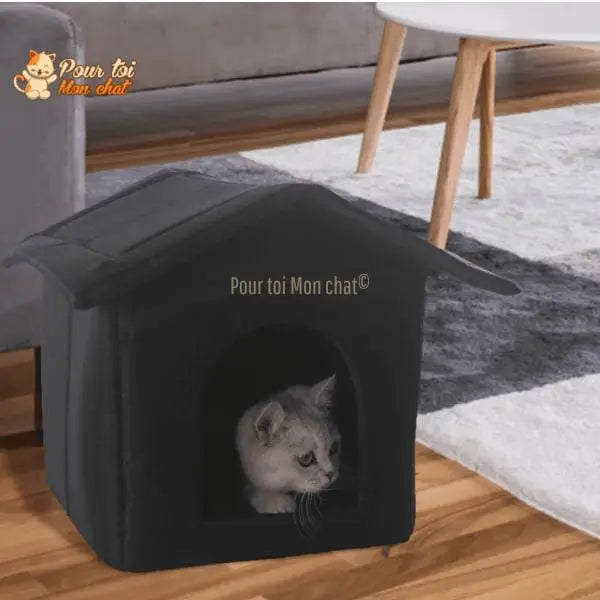 MAISON ÉTANCHE POUR CHAT D’EXTÉRIEUR - CABANE4CAT™