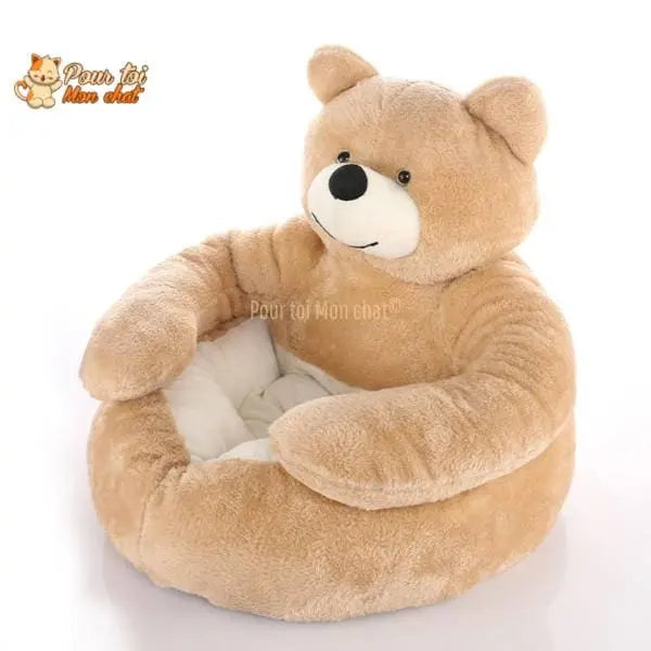 NICHE EN PELUCHE OURSON POUR CHAT - OURSàCHAT™