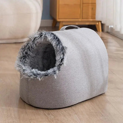 Niche Pour Chat En Peluche Chaude Et Douce