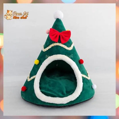 Noël Sapin de Noël Or et Argent - Pour Chat - SapinVelours™