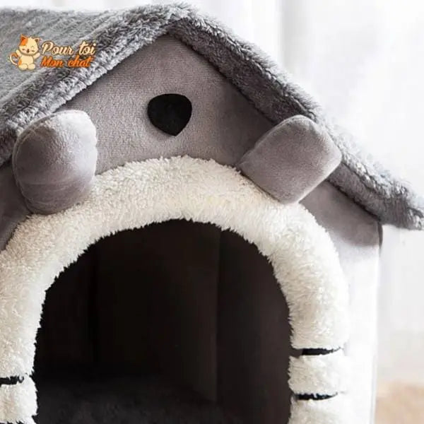 PETITE MAISON EN PELUCHE POUR CHAT – TOITpourCHAT™