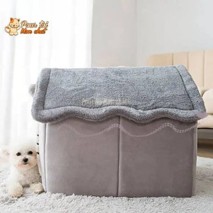 PETITE MAISON EN PELUCHE POUR CHAT – TOITpourCHAT™