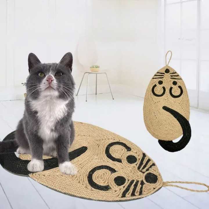 Planche à gratter en design de souris en papier ondulé pour chaton