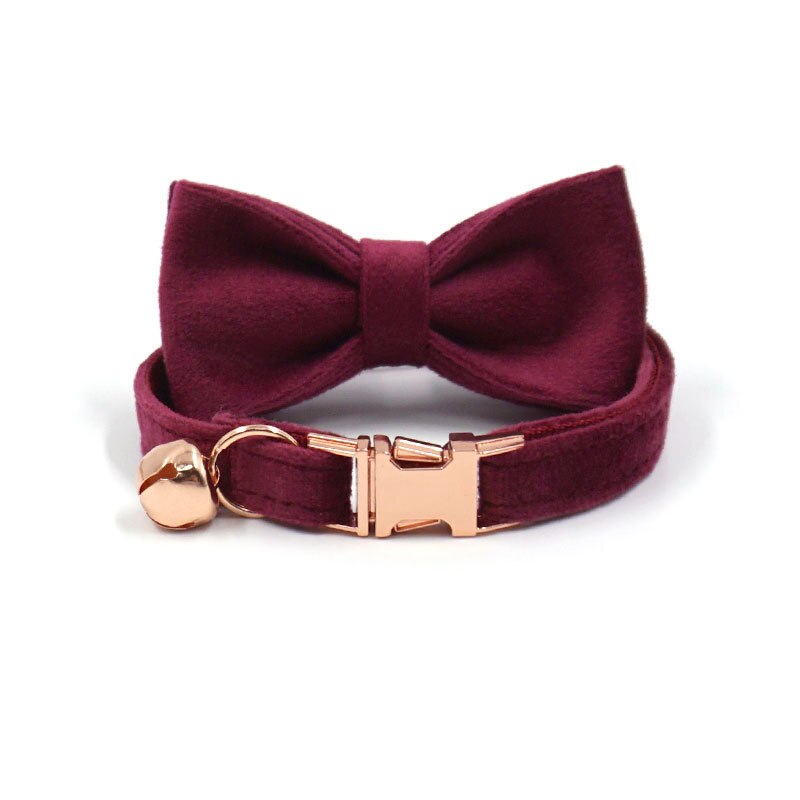 Collier pour chat personnalisé en velours avec cloche