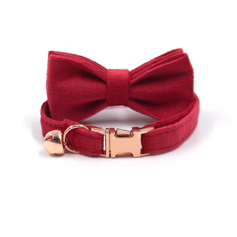 Collier pour chat personnalisé en velours avec cloche