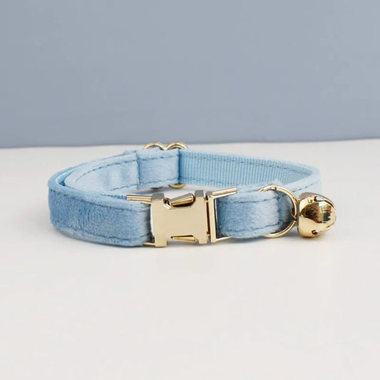 Collier pour chat personnalisé en velours