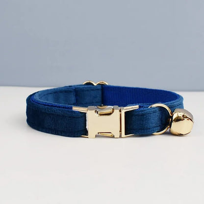 Collier pour chat personnalisé en velours