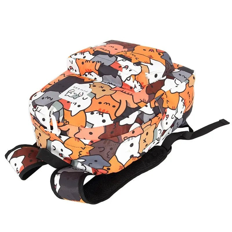 Sac à dos avec motifs de chats mignons pour filles et garçons