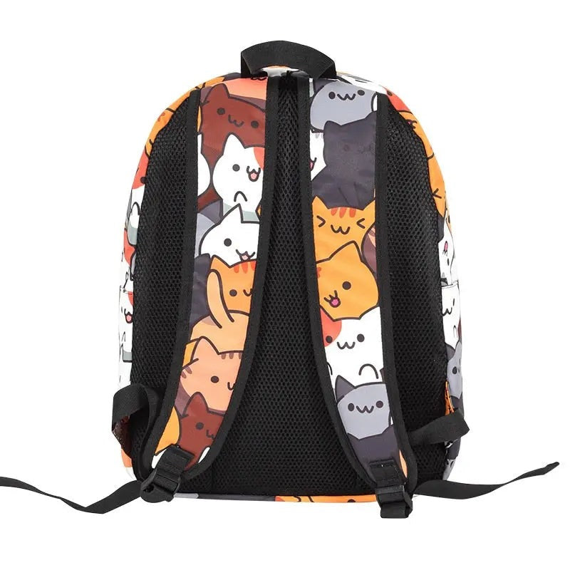 Sac à dos avec motifs de chats mignons pour filles et garçons