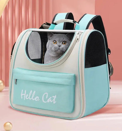 Sac à dos de transport respirant pour chat