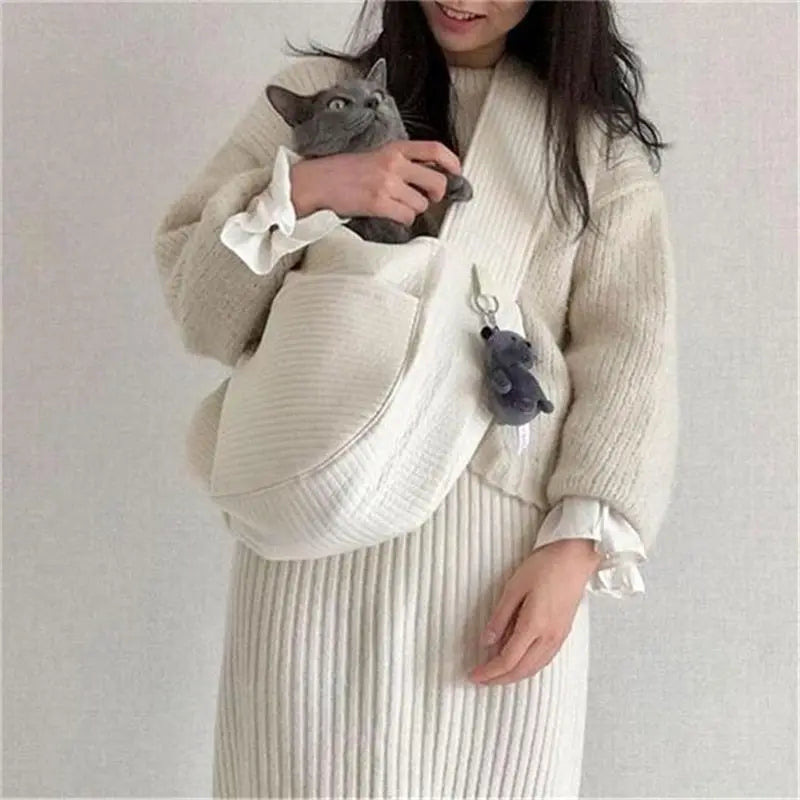 Sac à main en toile fait à la main pour chat