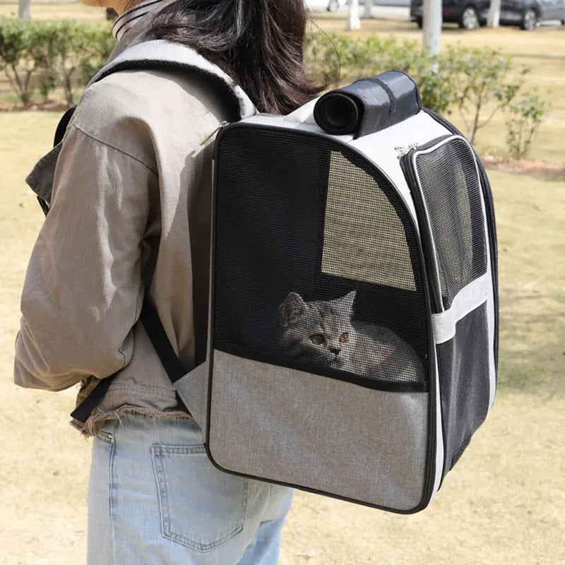 Sac de transport à bandoulière pour chat