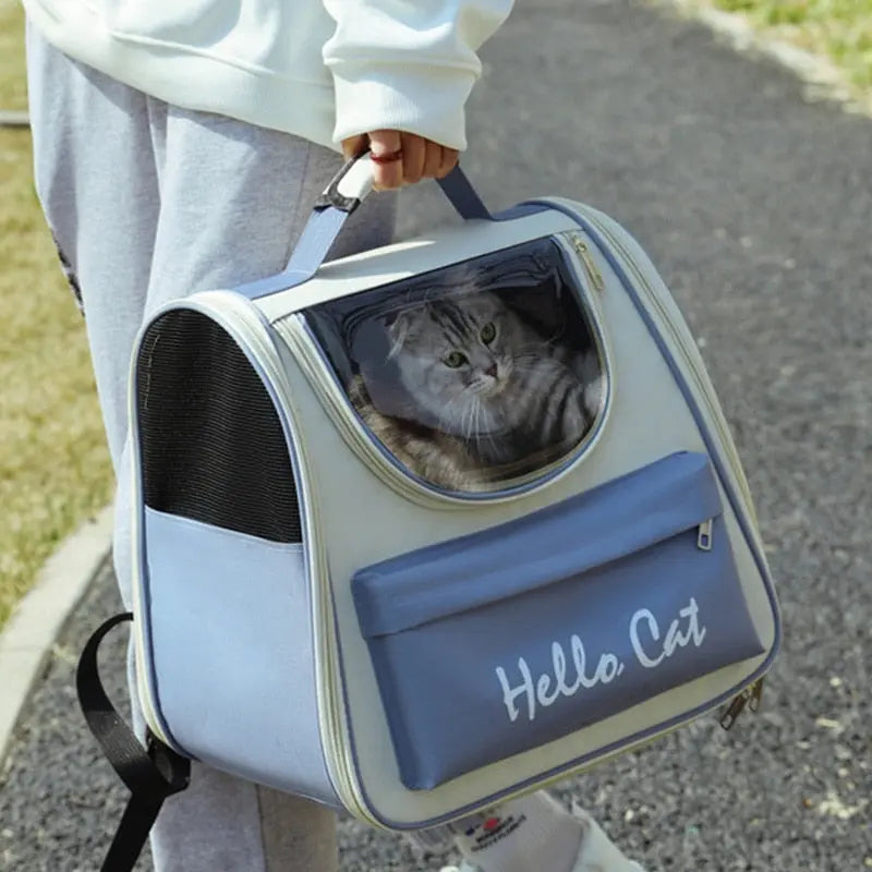 Sac de transport respirant pour chat