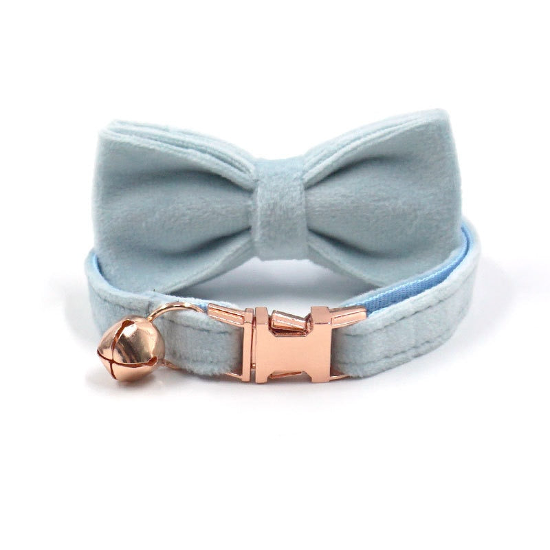 Collier pour chat personnalisé en velours avec cloche