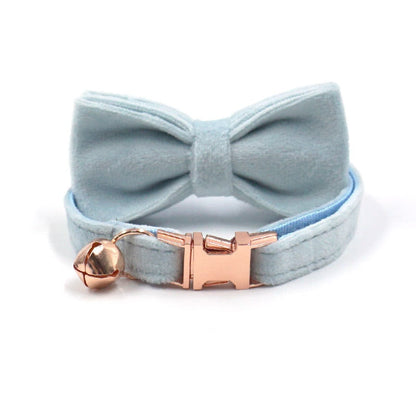 Collier pour chat personnalisé en velours avec cloche