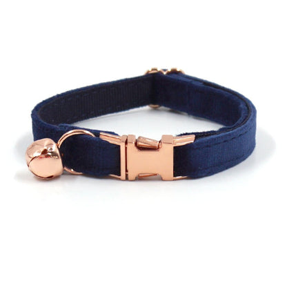 Collier pour chat personnalisé en velours avec cloche