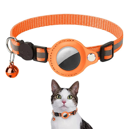 Collier avec clochette de sécurité GPS pour chat