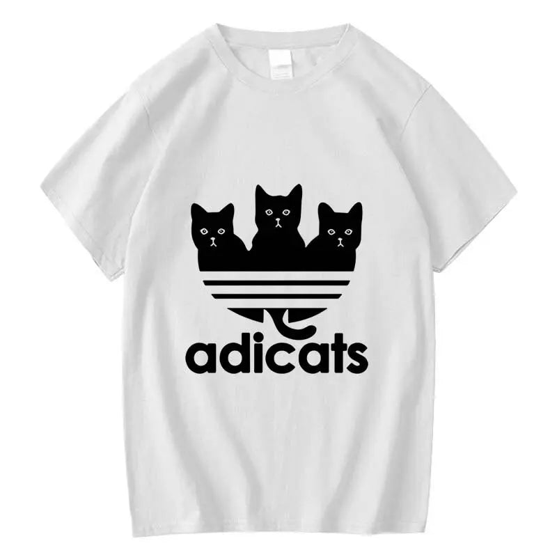 T-shirt col rond avec trois chatons pour homme