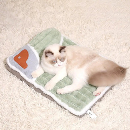 Tapis de lit doux et luxueux pour chat