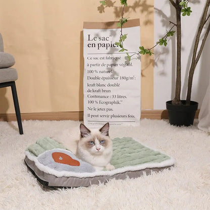 Tapis de lit doux et luxueux pour chat