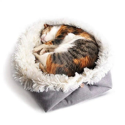 Tapis lit pour chat en velours