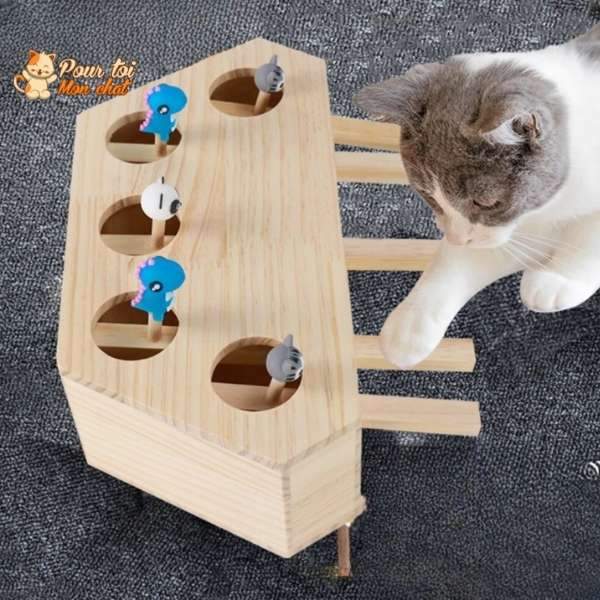 Jeu éducatif en bois - AttrapCat'™