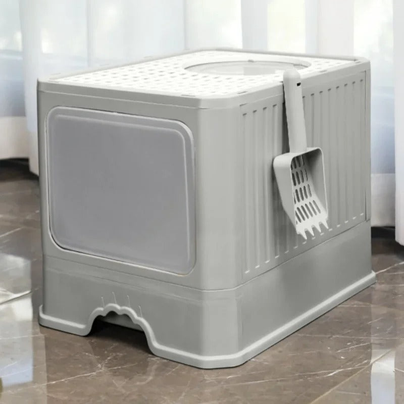 Caja de arena para gatos elegante e higiénica – LittyKitty4™