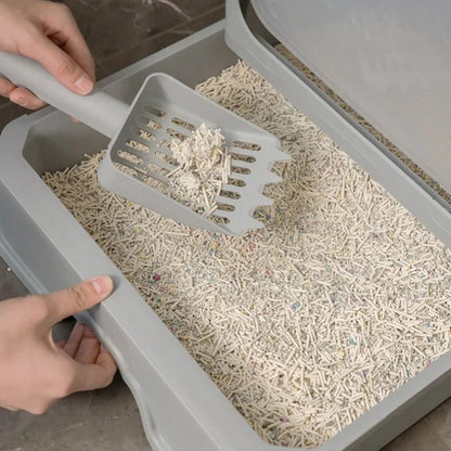 Caja de arena para gatos elegante e higiénica – LittyKitty4™