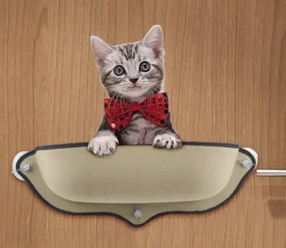 Lit suspendu à ventouses pour chat - Hamac-Fenêtre-Chat™