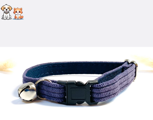 Lavender Velvet Anti-Strangulation Cat Collar