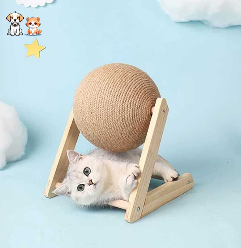 Griffoir brosse boule pour chat - Grif'Ball'Cat™