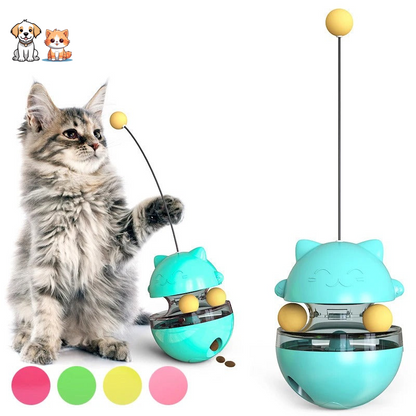 Jouet Distributeur de Friandises pour Chat - Chat’Culbuto™