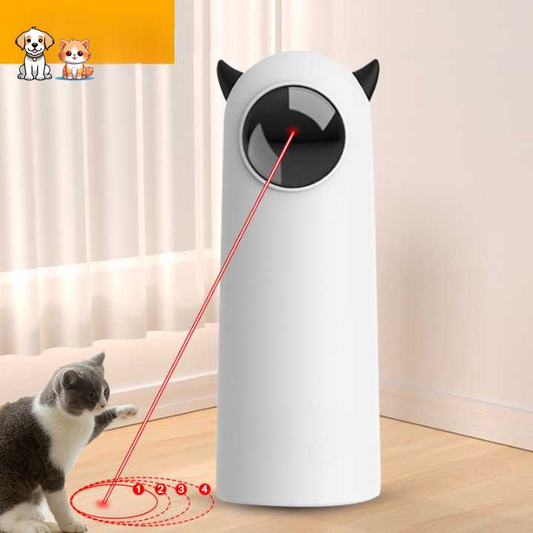 Jouet rotatif laser à LED infrarouge à trois modes pour chat